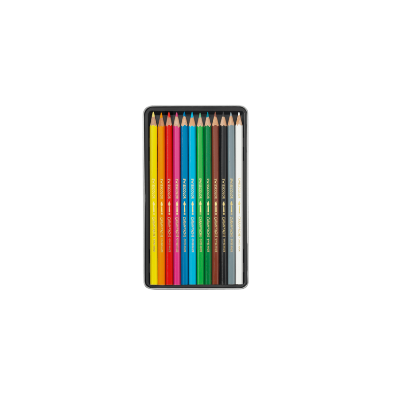 Caja de 12 lápices de Colores Caran d'Ache Swisscolor