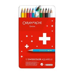 Caja de 12 lápices de Colores Caran d'Ache Swisscolor