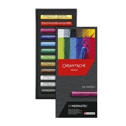 Caja de 12 Colores Pastel al Óleo Caran d'Ache Neopastel