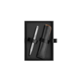 Juego de bolígrafo y estuche de piel ECRIDOR™ ZEN Platinum – Edi