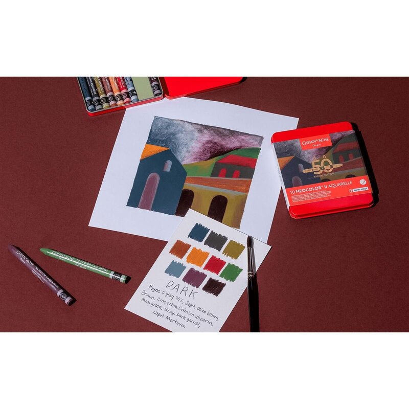 Caja de 10 pasteles acuarela NEOCOLOR™ II Edición especial