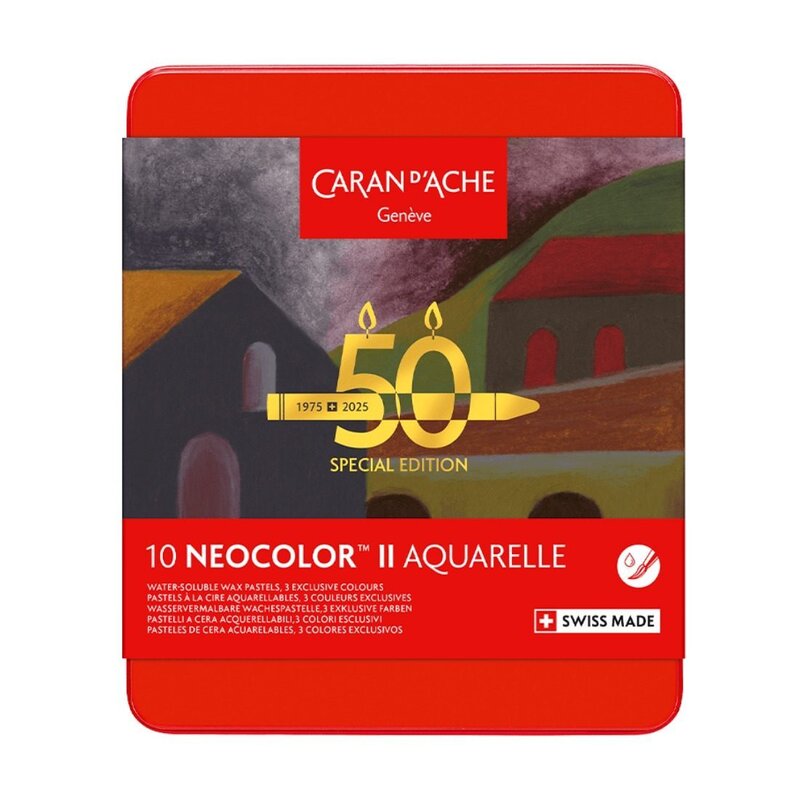 Caja de 10 pasteles acuarela NEOCOLOR™ II Edición especial